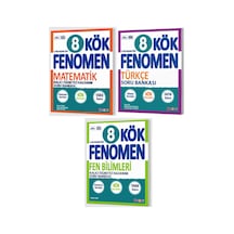 8.sınıf Fenomen Kök Matematik + Türkçe + Fen 3 Kitap Seti