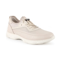 Libero L6031 Hakiki Antik Deri Günlük Sneaker Ayakkabı - Hafif Eva Tabanlı Konfor Modeli Kemik
