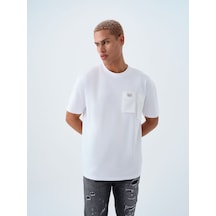 LOFT Loose Fit Erkek Tshirt K.kol Lf2040393 Q1.v1 Beyaz
