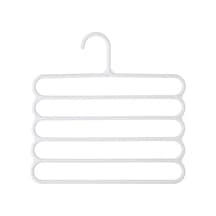 Çok İşlevli 5 Katmanlı Pantolon Askısı Tutucuları Pantolon Askısı Depolama Rafı Elbise Askısı Yerden Tasarruf Sağlayan Gardırop Dolap Düzenleyici Beyaz