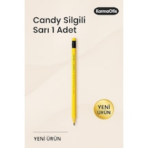 Candy Silgili Kurşun Kalem Sarı - 1 Adet Sarı