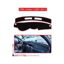 Opel Combo C 2001-2011 Torpido Koruma Halısı Kırmızı Kenar