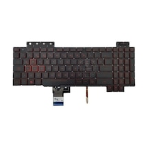 Asus Fx504g, Fx504gd Notebook Klavyesi - Siyah - Tr - Işıklı - Ver.1 - Non-rgb - Kırmızı Tuş