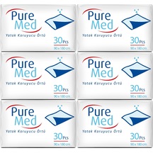 Puremed Hasta Yatak Koruyucu 6 x 30'lu 90 x 180 CM