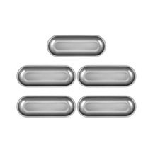 5 Adet Karbon Çelik Sosis Kalıpları Tava Dıy Ev Yapımı Ekmek Aracı Gümüş