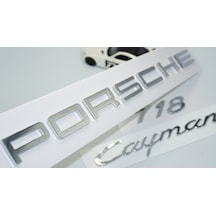 Dk Tuning Porsche Cayman 718 Bagaj 3m 3d Abs Yazı Logo Amblem Set
