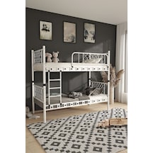 Argimo Metis Beyaz Metal Ranza Ve Karyola 90x200