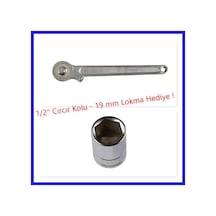 1/2" Bijon Anahtar Cırcır Kol 10" 250 Mm 19 Mm Lokma