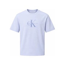 Calvin Klein Ss Hero Monologo Tee, Tkf Mavi Erkek T-shirt
