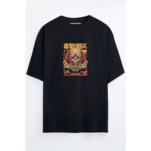 Attack On Titan - Titan Türleri Baskılı Oversize T-shirt Colossaltitan