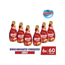 Bingo Soft Konsantre Çamaşır Yumuşatıcısı Lovely 1440 Ml X 6 Adet 6'lı Set
