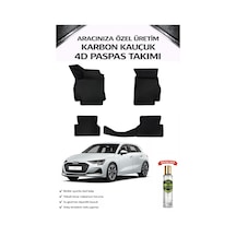 Audi A3 Hatchback 2021 Model Aracınıza Özel Karbon Kauçuk Paspas Takımı