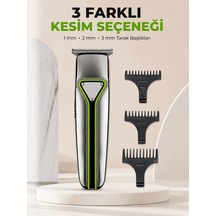 Erkek Saç Sakal Kesme Makinesi Profesyonel T Bıçaklı Usb Şarjlı Ense Fori Düzeltme Makinesi