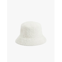 Koton Peluş Bucket Şapka Ekru 6wak40007aa Ekru