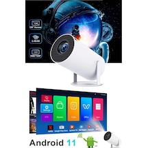1280 720p Akıllı Wıfı Projektörü Taşınabilir Bluetooth Tv Ev Sineması Hdmı Android Mini Projektör,