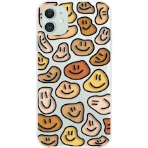 Apple Uyumlu iPhone 11 Şeffaf Kılıf Şeffaf Wallpaper 8 Tasarımlı