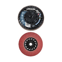 Hercules 115mm 80 Kum Seramik Flap Disk Type 29 Metal Taşlama Ve Zımpara Diski 5/8"-11 - Ha122 F4
