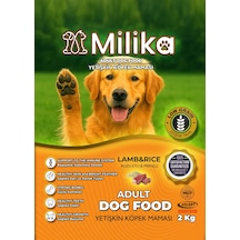 Milika Yetişkin Köpek Maması Kuzu Etli 2 Kg