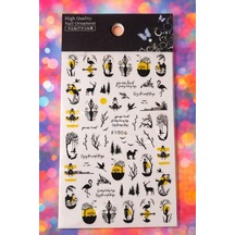 Urban Butterfly & Abstract Nail Art Sticker Series No:10