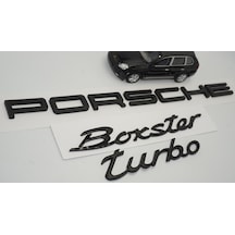 Porsche Boxster Turbo Bagaj 3m 3d Abs Yazı Logo Amblem Seti