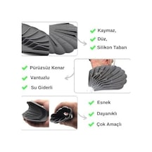 Beyaz Renk Kaymaz İstiridye Şekilli Silikon Sabunluk Sabun Depolama Tutucu Ve Taşınabilir Sabunluk 12 Izgara