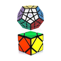Hediyecik Speed Megaminx Skewb 2'li Zeka Küpü Akıl Küpü Rubik Küp Set Standart