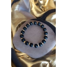 Oniks Taşı Çizgili 10mm Oniks Taşı Bileklik Dorika Unisex Bileklik Gerçek Doğal Taş Dorika Taşlı Bileklik Dorika Taşlı Bileklik