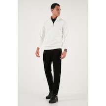 Buratti Regular Fit Belden Bağlamalı Düz Paça Jogger Erkek Pantolon 5908095 Siyah