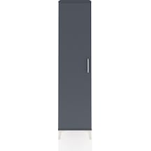 Arges Dolap Tek Raflı Tek Kapaklı Tek Askılı 44x30x182 Antras... Antrasit