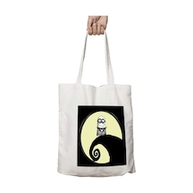 Art Hediye The Little Nightmare Before Christmas Minions İki Tarafı Kalıcı Baskılı Yıkanabilir Çanta Çok Renkli
