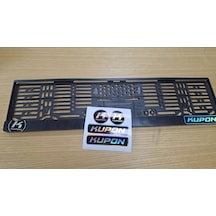 Siyah Plakalık Universal Klipsli 2 Adet Kupon Etiket Set 2 Set