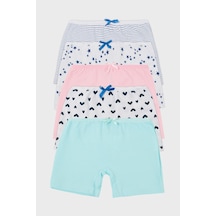 Lela Kız Çocuk Boxer 6651008yıldız Çok Renkli Çok Renkli