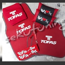 Tofaş Uyumlu,Halı Paspas,Kılıf,Deri Yastık,Kemer Pedi Ayna Ip Set (306451057)