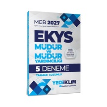 Yediiklim Yayınları 2027 Meb Ekys Müdür Ve Müdür Yardımcılığı Tamamı Çözümlü 5 Deneme-170213
