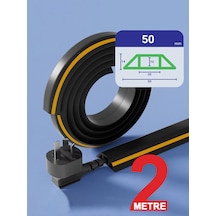 Greentech Esnek Kablo Kanalı Şeritli Siyah / Gt-kk08