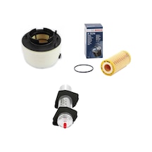 Filtre Bakım Seti Audi A5 2.0 Tdı 190 Beygir 2009-2015 Hava + Yağ F. + Yakıt Filtre Bosch