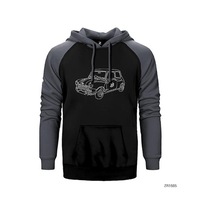 Mini Cooper Old Gri Renk Reglan Kol Sweatshirt / Hoodie