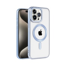 Apple Uyumlu - iPhone 14 Pro Max Kılıf Kronos Magsafe Kapak - Sierra Blue