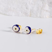 Goldkupe 14 Ayar Nazar Boncuğu Altın Küpe 1,20 Gr-932