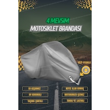 Gri- Kilit Uyumlu Jiajue Scarab 150i Motosiklet Brandası 4mevsim