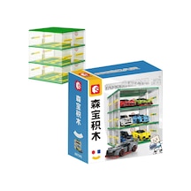 Sembo Block Famous Cars Araç Park Yeri 6 Araç Için 130 Parça Yapı Blokları İle Uyumlu 607341