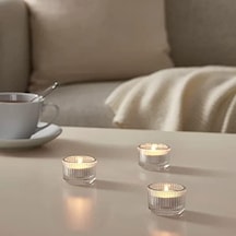 Şeffaf Camdan 5&apos Li Zarif/istiflenebilir Tealight Tutucu 3,5 Cm 5&apos Li Paket - Stockland Tarafından Satılır Altın