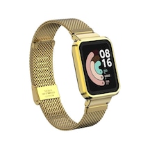 Xiaomi Redmi Watch Mi Watch Lite Uyumlu Krd-59 Metal Nvth Kordon-gold