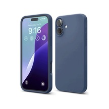 Apple İphone 16 Kılıf Nano İçi Kadife Silikon - Lacivert