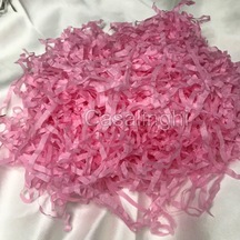Pembe Kırpık Pelür Kağıt Kırpıntısı Pink Shredded Tissue Paper - 50 Gram 1