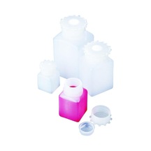 Hdpe Şişe, Kare, Taksimatlı, Contalı Kapak, 100 Ml