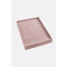 Dikey - 108 - Anfora Kumaş Batırmalı Yüzük Tablası 17x23 - Nazblsmm - Açık Pembe