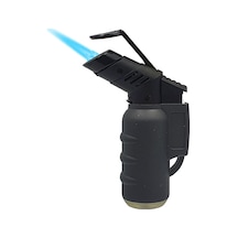 1300 C Turbo Torch Tek Pürmüz Siyah Çakmak Siyah