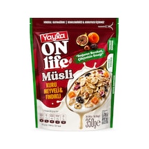 Yayla On Life Müsli Kuru Meyveli & Fındıklı 350 Gr Protein Ve Lif Kaynağı Kahvaltılık Müsli