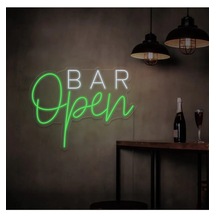 Twins Led Open Bar Yazılı Neon Tabela Yeşil Model:model:60103366